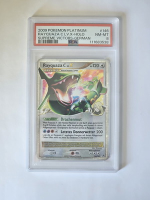 Rayquaza 146 [C] LV.X German PSA 8 card like new