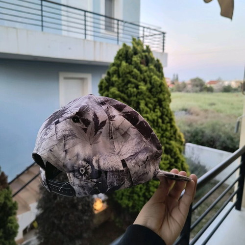 HUF hat used, black and gray, one size