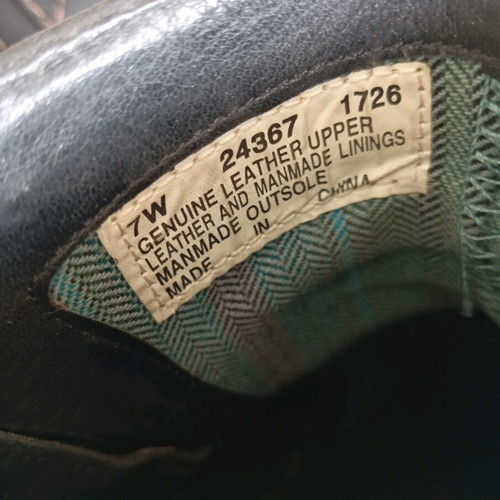 Timberland boots used, size 38, black with brown stitching