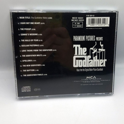 Nino Rota The Godfather Music From The Original Motion Picture Soundtrack CD like new