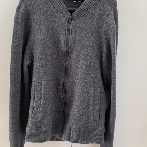 Mango men's cardigan large like new gray