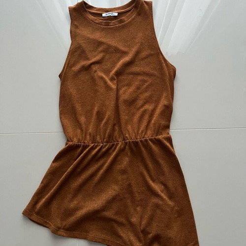 Asymmetric top Zara like new, brown, size M