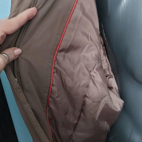 Cecil warm parka coat used, beige, large size