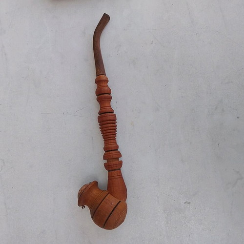Wooden decorative pipe used 30 cm
