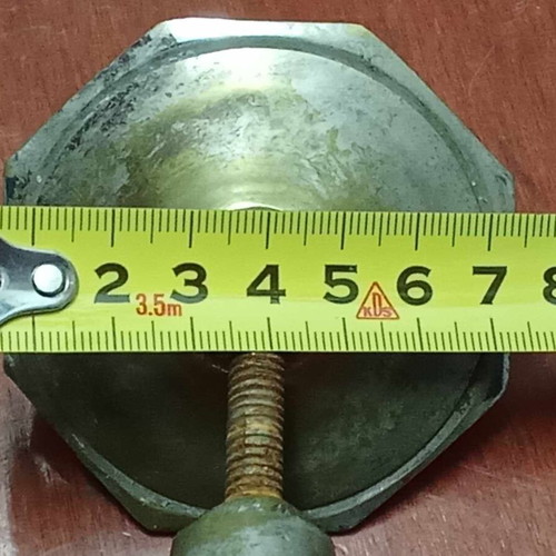 Brass door knobs used, vintage 1960 set of 2 for exterior door