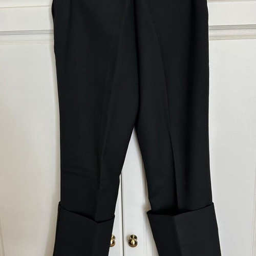 Zini pants with boot effect, black, size M