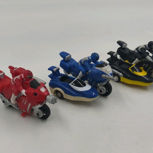 Power Rangers Micromachines used figures, pack of 3