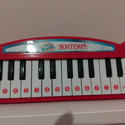 Bontempi Toy Band children's electronic piano like new, red
