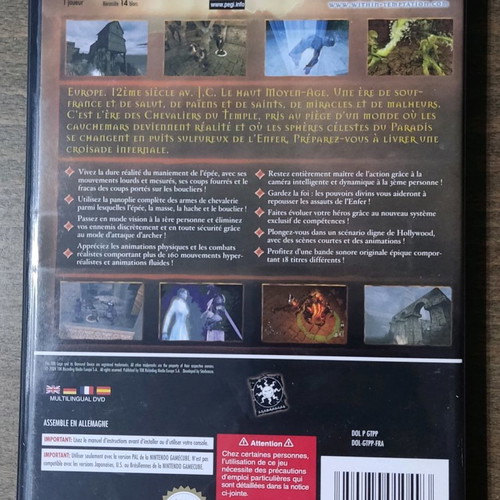 Knights Of The Temple Infernal Crusade Nintendo GameCube used, with booklet