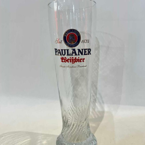 Paulaner Weißbier 0.5L beer glass used