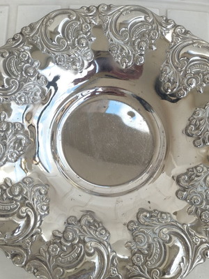 Vintage Silver-Plated Jardiniere 30cm Rococo Style Like New