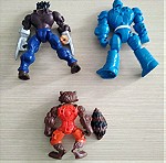  3 φιγούρες super hero mashers (Wolverine, Raccoon, Electro)