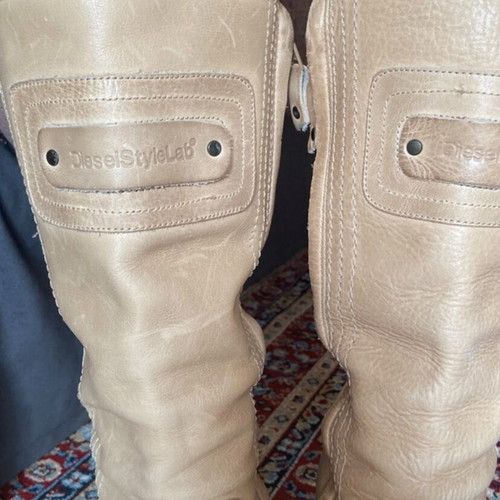 Diesel vintage boots like new, beige, size 38