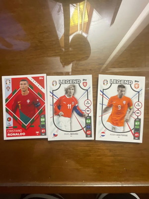 Κάρτες euro 2024 καινούργιες με Cristiano Ronaldo, Robin Van Persie, Pavel Nedvěd