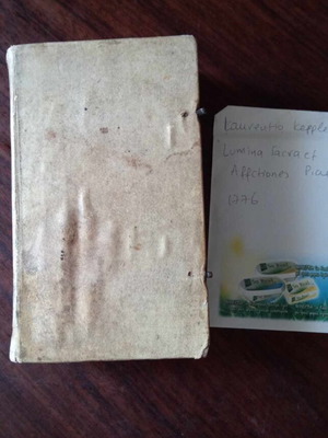 Laurentio Keppler Lumina Sacra et Affectiones Piae book used 1776