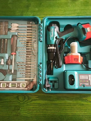 Makita 8271D 12V Impact Drill with Full Accessory Set used