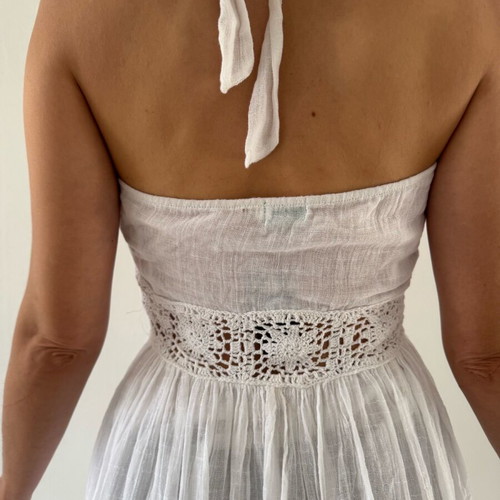 Maxi dress white like new, size S