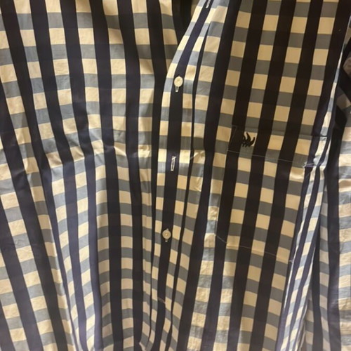 Vardas checked men's shirt used, size L, blue and turquoise