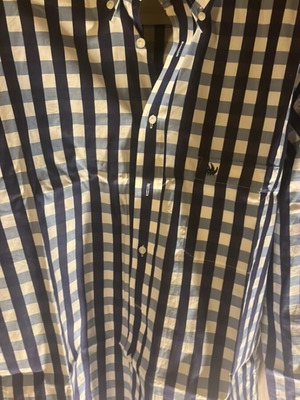 Vardas checked men's shirt used, size L, blue and turquoise