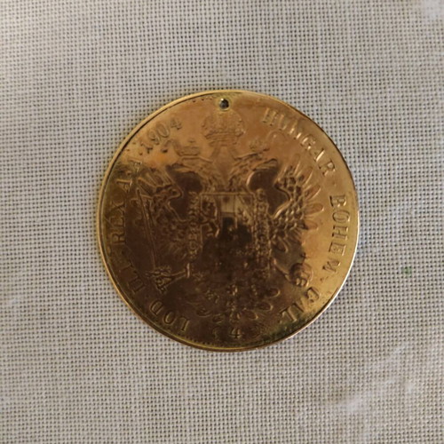 Austrian 4 Ducats Coin used, rare first strike 1904