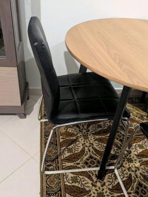 Leatherette chairs like new, set of two