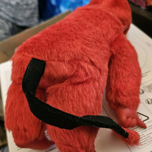 Monchhichi devil doll vintage red used