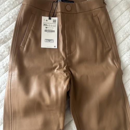 Zara leggings new, beige, size XS