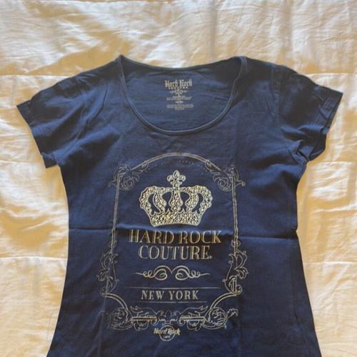 Hard Rock Cafe Couture New York blue T-shirt, size S