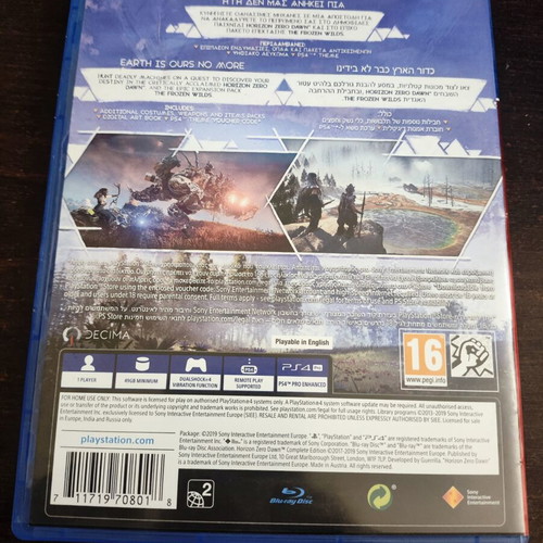 Horizon Zero Dawn Complete Edition PlayStation 4 like new
