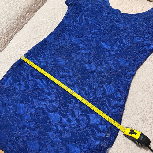 Blue lace dress Assy Fashion like new, evening size 58