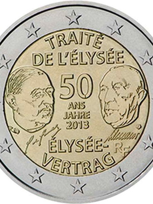 Γαλλία 2 Ευρώ 2013 UNC Συνθήκη των Ηλυσίων καινούργιο