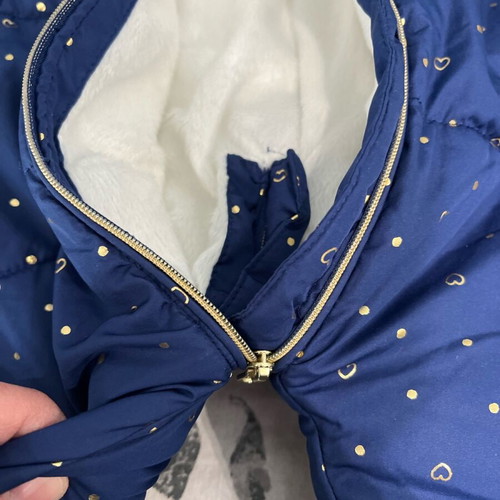 Tex Baby 18-Month Overall Exit Suit new, dark blue with gold details