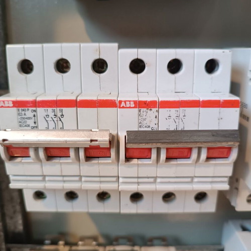 Metal Electrical Panel Three-Row Used