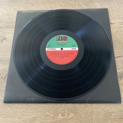 AC/DC Back In Black Vinyl LP Album near mint metal