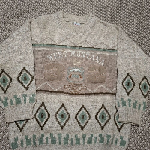 Knitted sweater for 4-year-old child like new, beige