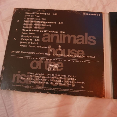 The Animals CD new, folk