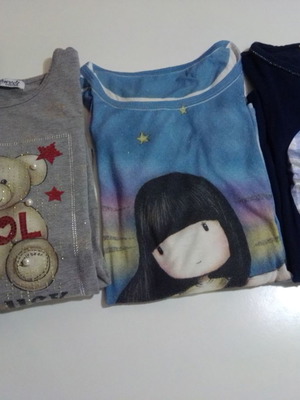 Pajama tops used, pack of 3, multicolor, XXS/XS