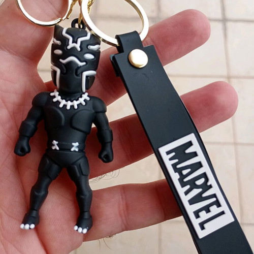 Black Panther Marvel keychain like new