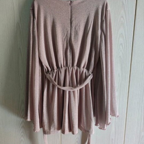 Bubblegun pink one-piece with shorts like new, size M