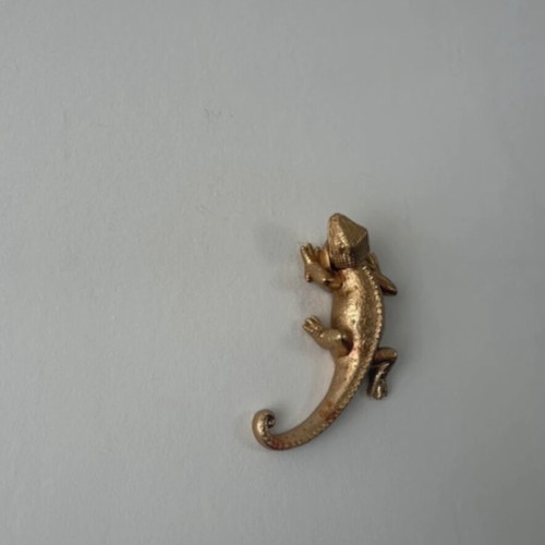 Gouden Lizard gold hagedis decoration like new