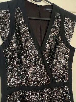 French Connection evening dress with rhinestones like new, black, size S