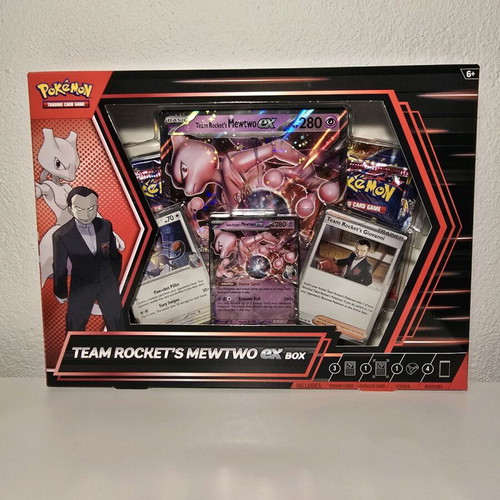Pokemon TCG Team Rocket's Mewtwo ex Box Destined Rivals Pokémon Scarlet & Violet new