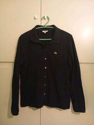 Γυναικεία μακρυμάνικη μπλούζα Lacoste σαν καινούργια, small, μαύρη