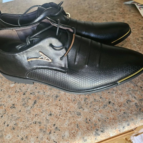 Men's dress shoes scarponia new, black, size 43, formal