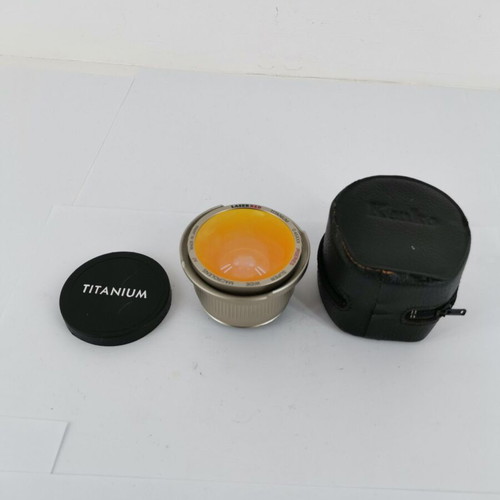 Titanium Laserred camera lens used with case