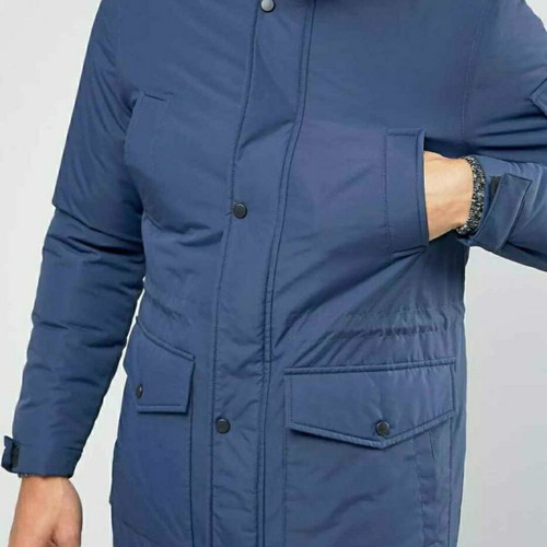Parka jacket ASOS size small blue like new