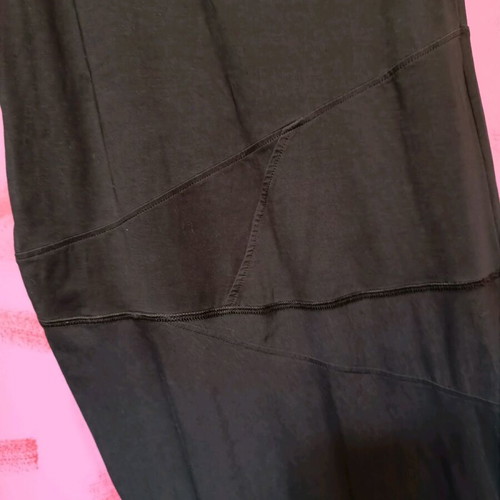 Sisley maxi asymmetric dress like new, size M/L, black