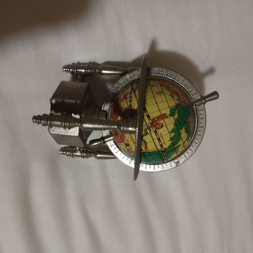 Globe pencil sharpener like new, metal decorative