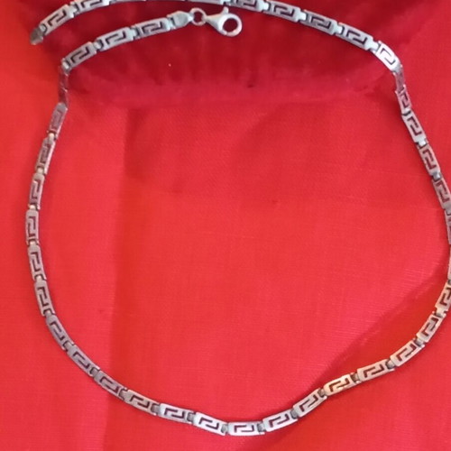 Silver 925 necklace meander, like new, length 45cm