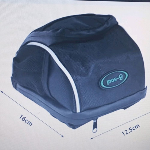 B-Soul small handlebar bag used, multi-compartment bicycle accessory